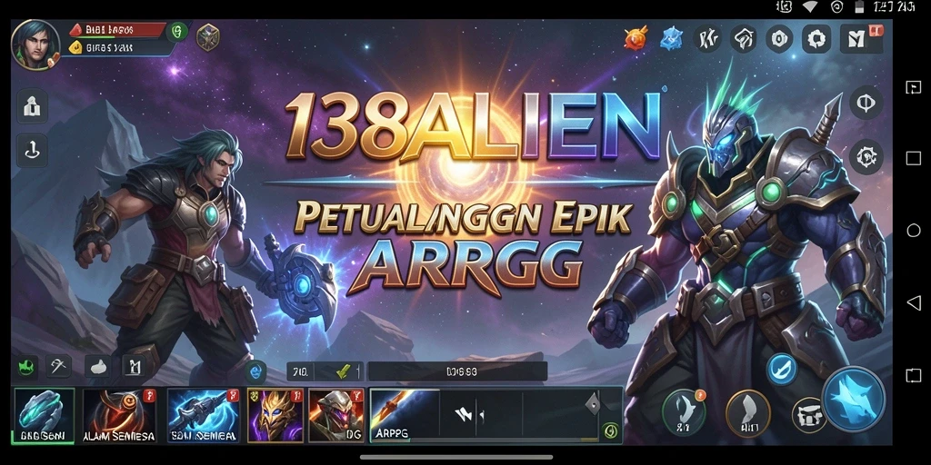 Screenshot menampilkan aksi seru dalam permainan ARPG 138ALIEN.