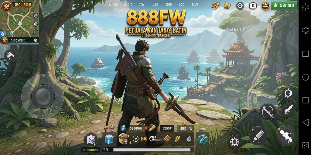 Tampilan gameplay <strong>888FW</strong> yang menarik di dunia terbuka.