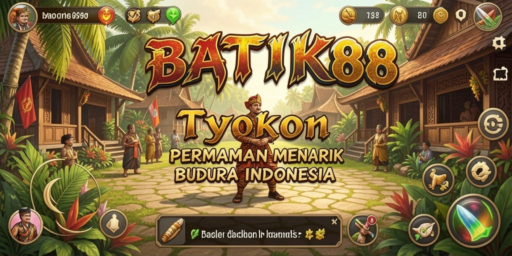 Tampilan gameplay BATIK88 yang menunjukkan pengelolaan bisnis batik.