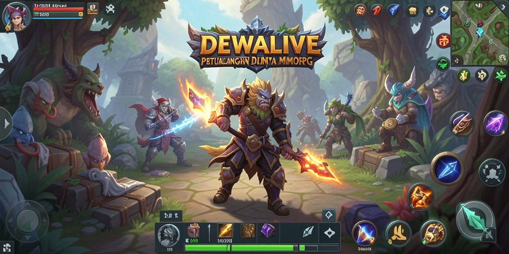 Screenshot gameplay DEWALIVE yang menakjubkan dan penuh aksi.