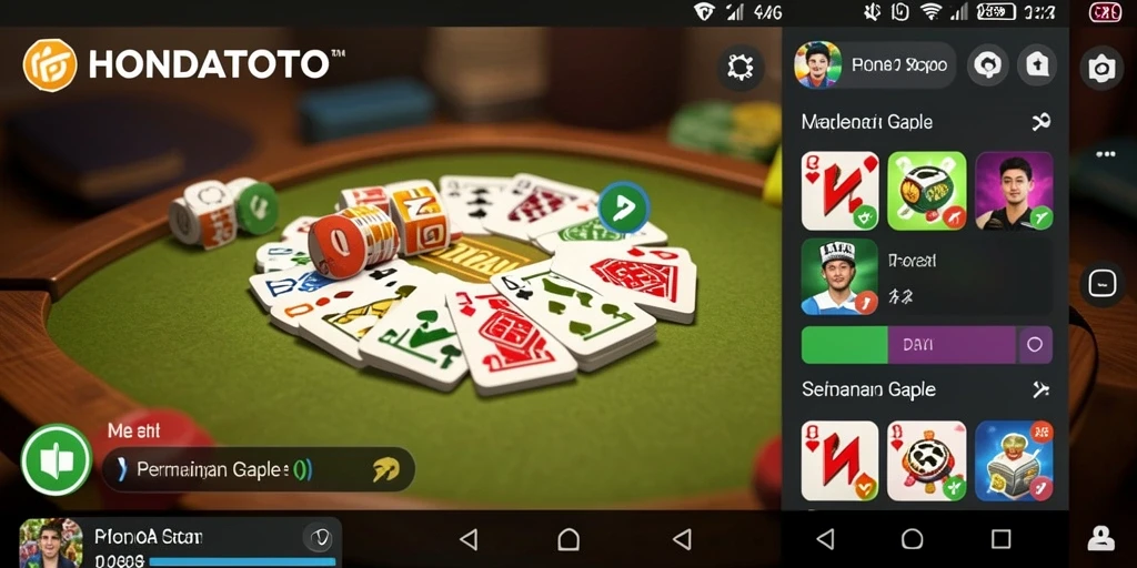 Tampilan gameplay HONDATOTO yang seru dan interaktif.