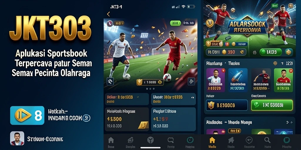 Tampilan intuitif dan menarik dari gameplay Sportsbook JKT303.