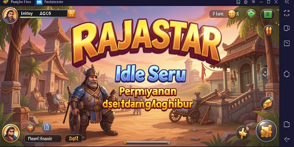 Tampilan gameplay RAJASTAR yang menarik dan seru.