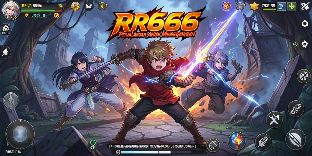 Gameplay menarik dalam RR666 dengan karakter Anime yang ikonik.