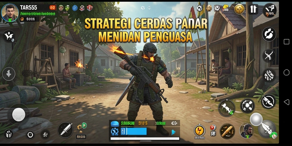 Screenshot gameplay TAR555 yang menampilkan strategi mendebarkan.